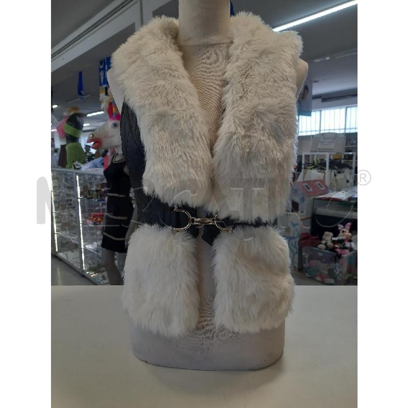 SMANICATO DONNA NERO PELO BIANCO  | Mercatino dell'Usato Roma rebibbia 1