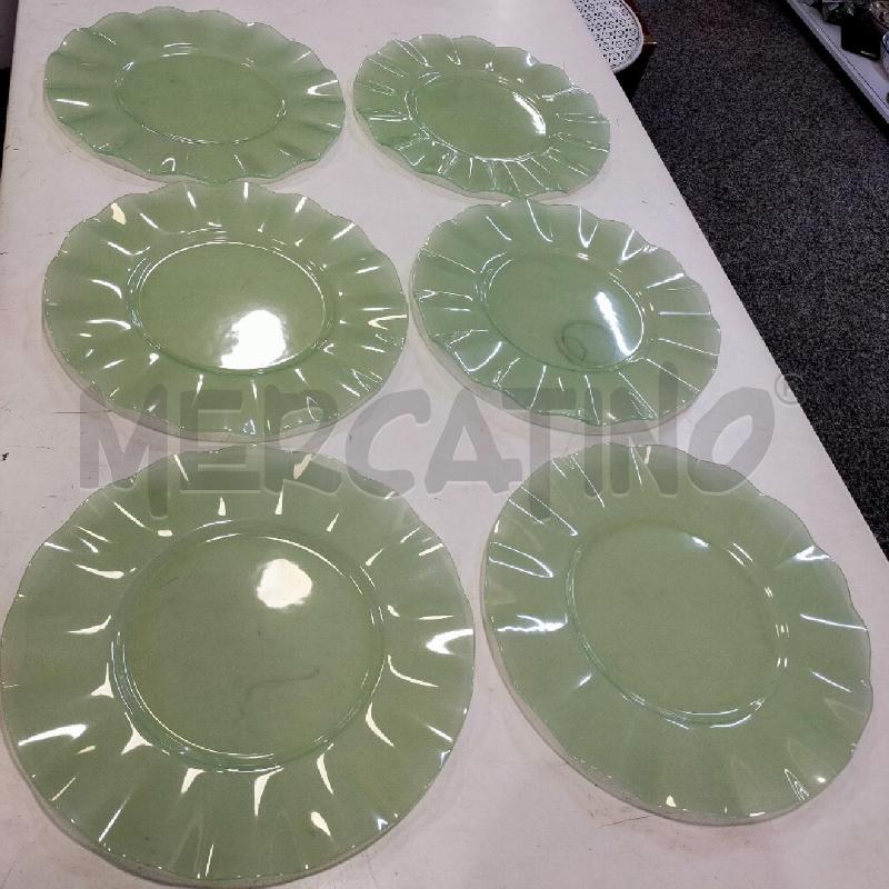 SOTTO PIATTI VETRO RSVP FRIZZY ENRICO MARFORIO 6PZ  | Mercatino dell'Usato Roma rebibbia 1