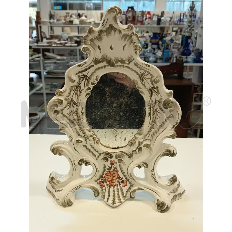 SPECCHIO CERAMICA V.BASSANO FIORI  | Mercatino dell'Usato Roma rebibbia 1