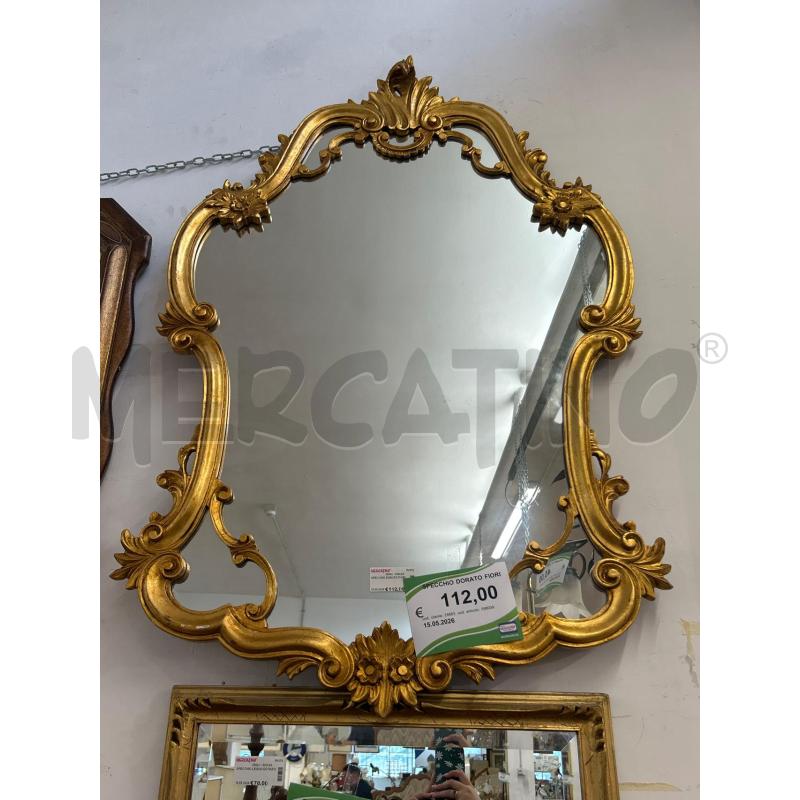 SPECCHIO DORATO FIORI | Mercatino dell'Usato Roma rebibbia 1