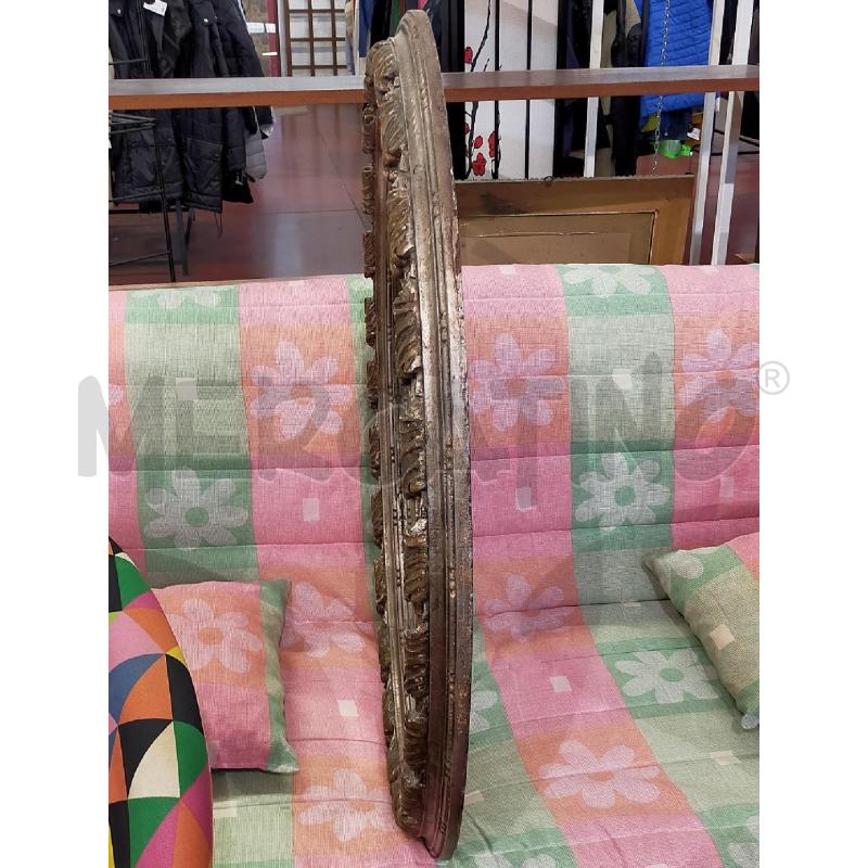 SPECCHIO OVALE LEGNO LAVORATO | Mercatino dell'Usato Roma rebibbia 5