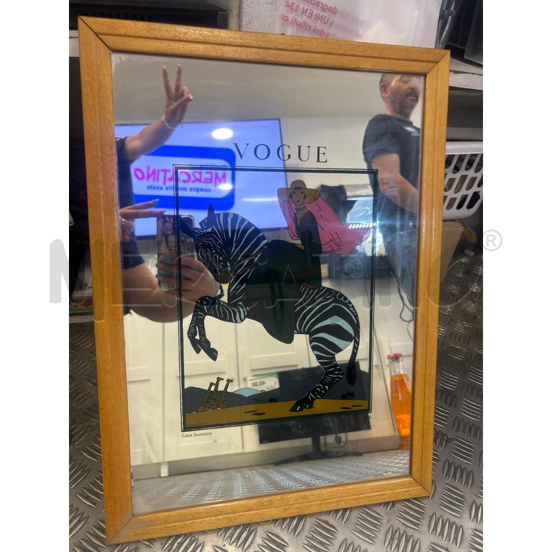 SPECCHIO VOGUE C/LEGNO | Mercatino dell'Usato Roma rebibbia 1