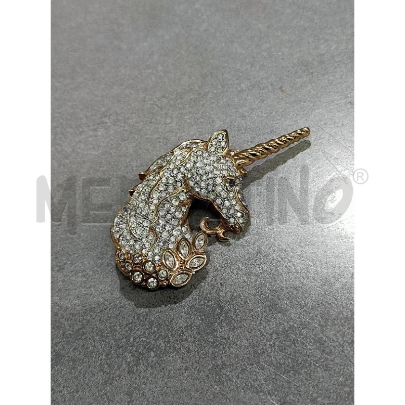 SPILLA UNICORNO SWAROVSKI PUNTI LUCE RETRO SMALTATO | Mercatino dell'Usato Roma rebibbia 4