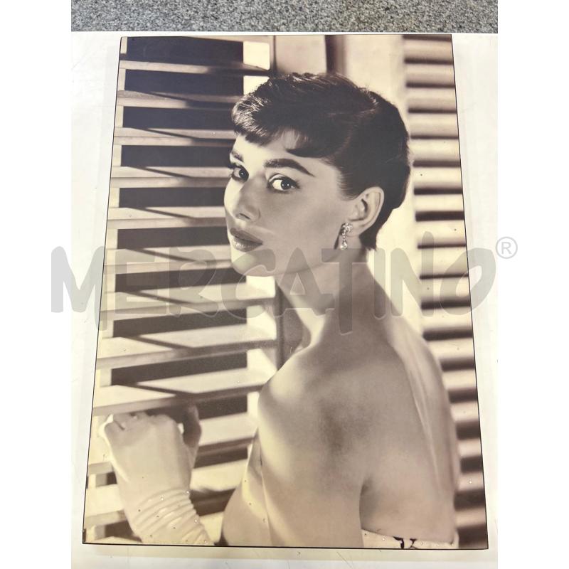 STAMPA AUDREY HEPBURN CON STRASS | Mercatino dell'Usato Roma rebibbia 1