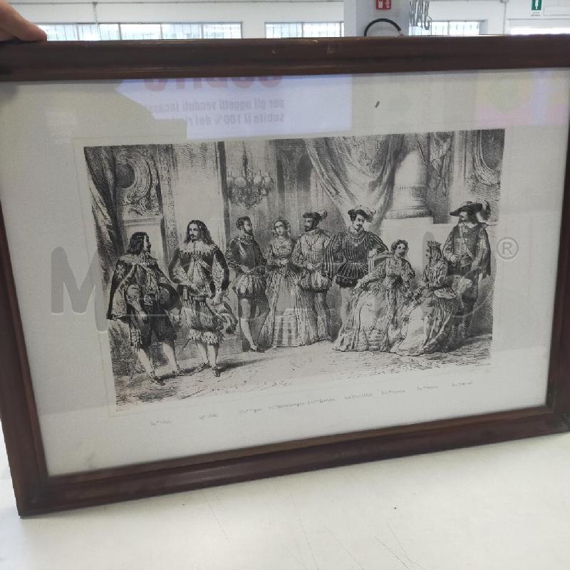 STAMPA B/N ARISTOCRATICI 68X48 C LEGNO SCURO | Mercatino dell'Usato Roma rebibbia 1