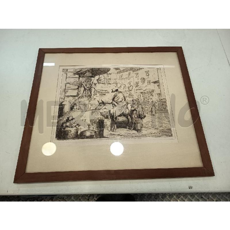 STAMPA B/N CONTADINO DI SARACINESCO C LEGNO 65X56 | Mercatino dell'Usato Roma rebibbia 1