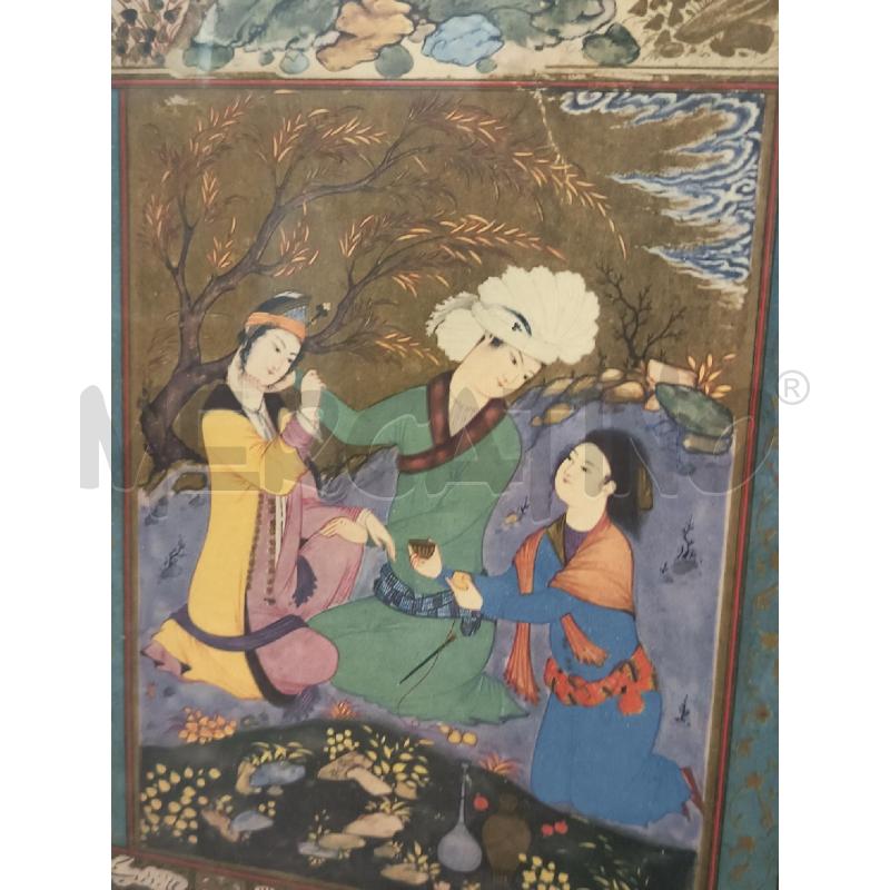STAMPA COLORI MINIATURE IRANIANA 42X32 | Mercatino dell'Usato Roma rebibbia 2