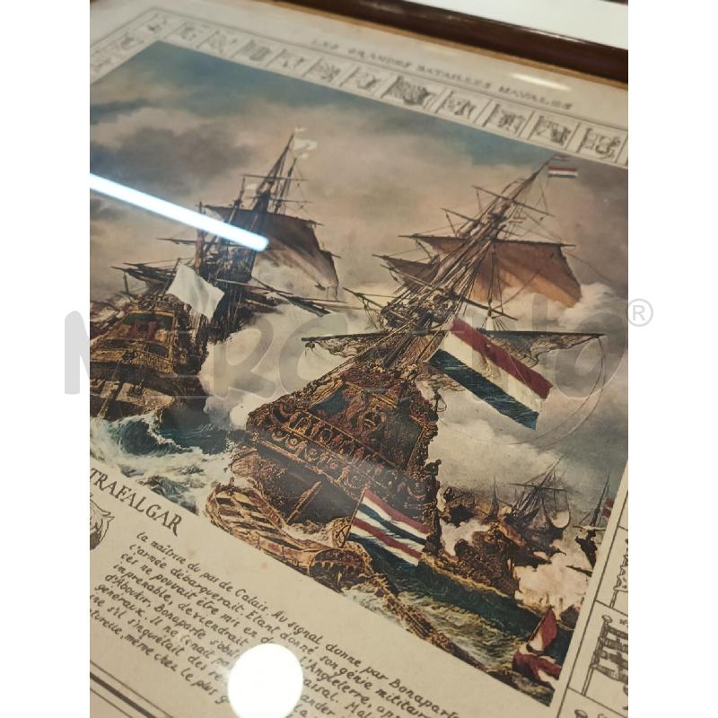 STAMPA GALEONI LA BATAILLE DE TRAFALGAR  | Mercatino dell'Usato Roma rebibbia 2