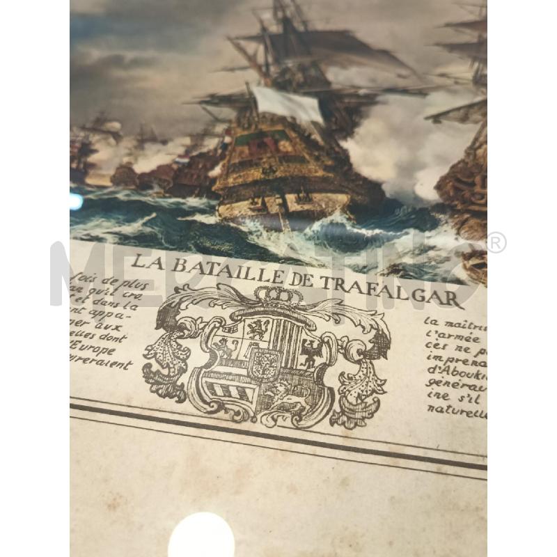 STAMPA GALEONI LA BATAILLE DE TRAFALGAR  | Mercatino dell'Usato Roma rebibbia 3
