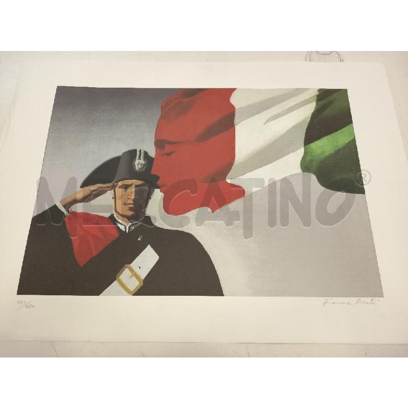 STAMPA PINTER ARMA CARABINIERI SALUTO 173/250 | Mercatino dell'Usato Roma rebibbia 1