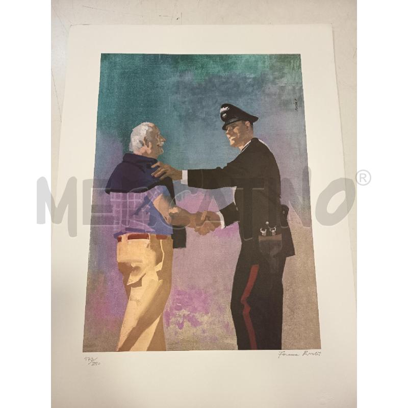 STAMPA PINTER ARMA CARABINIERI STRETTA DI MANO 173/250 | Mercatino dell'Usato Roma rebibbia 1
