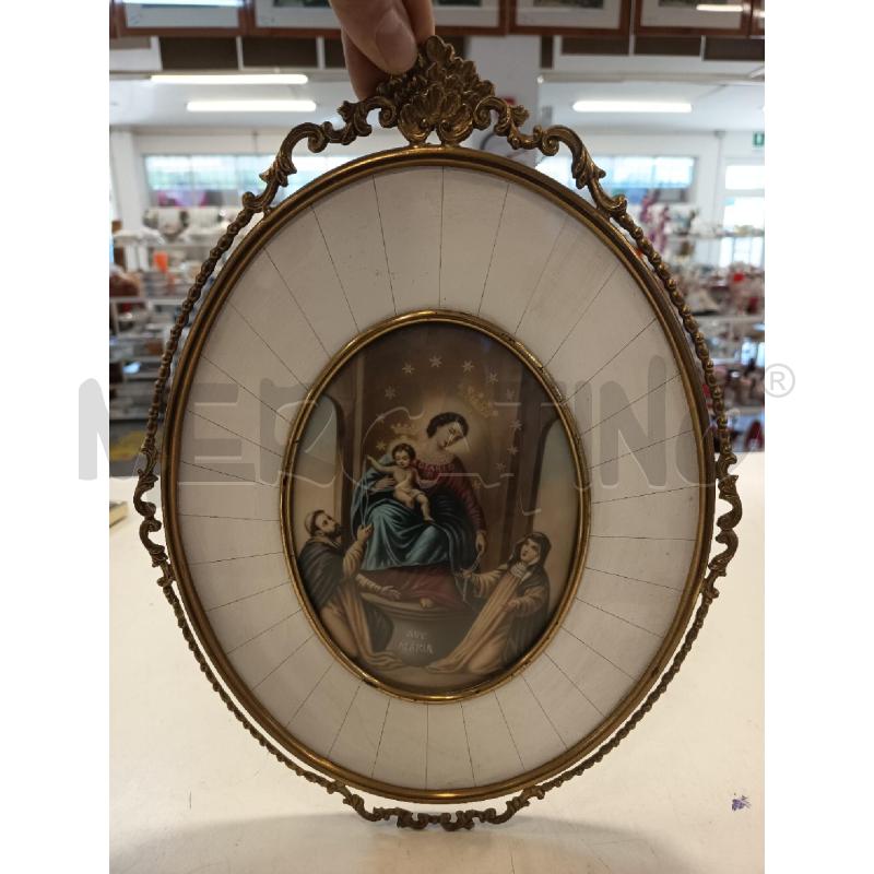 STAMPA RELIGIOSA AVE MARIA C OTTONE PASS BIANCO | Mercatino dell'Usato Roma rebibbia 1