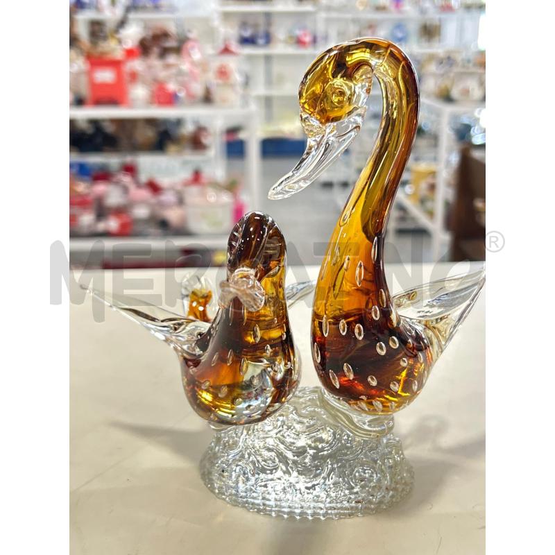 STATUA COPPIA PAPERE MURANO | Mercatino dell'Usato Roma rebibbia 1