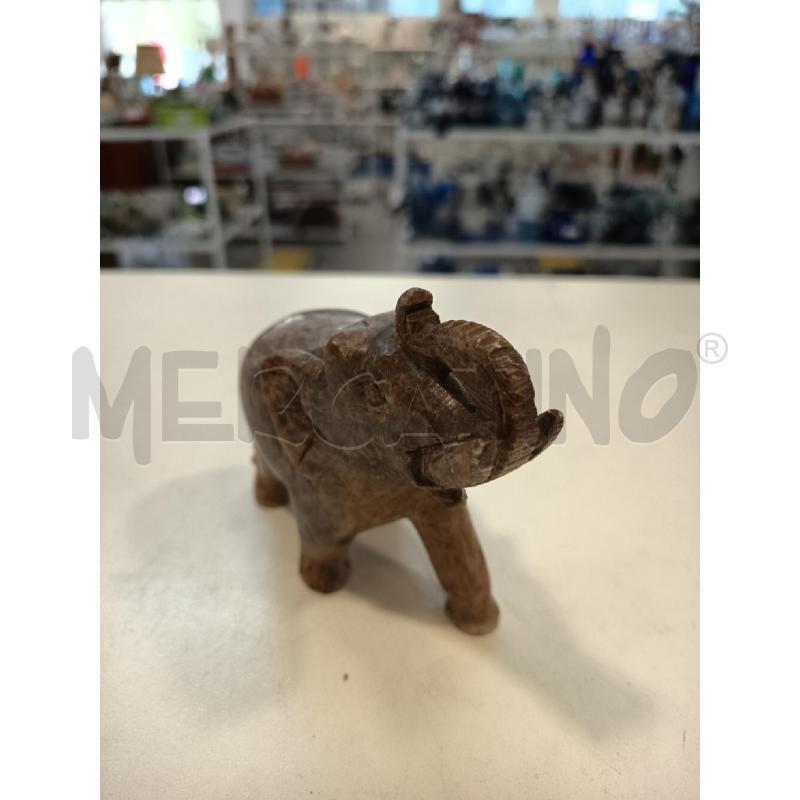 STATUINA ELEFANTE PIETRA MARRONE  | Mercatino dell'Usato Roma rebibbia 2