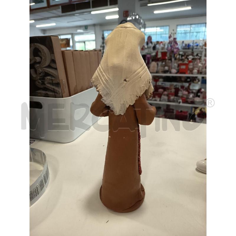 STATUINA TERRACOTTA DONNA CON FUNGHI | Mercatino dell'Usato Roma rebibbia 3