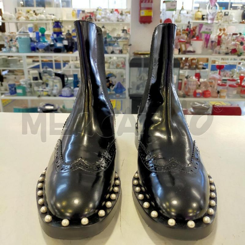 STIVALETTI DONNA TWINSET NERO LUCIDO/PERLE TG37  | Mercatino dell'Usato Roma rebibbia 1