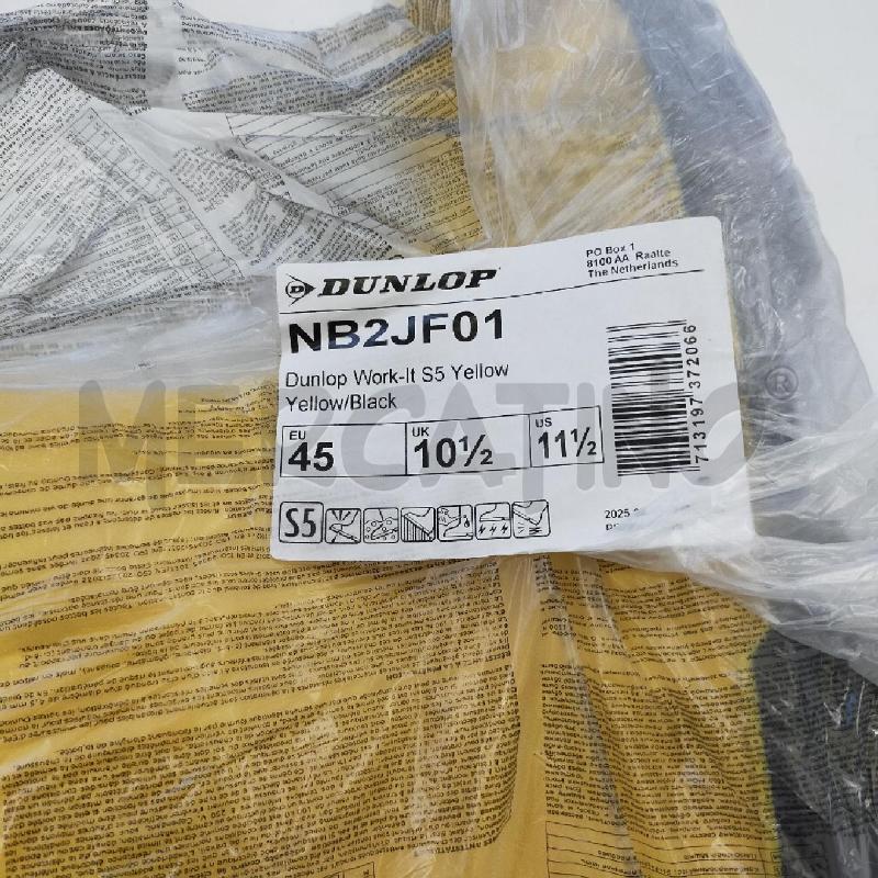 STIVALI SICUREZZA DUNLOP GIALLI N45 | Mercatino dell'Usato Roma rebibbia 2