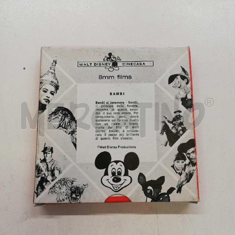 SUPER 8 BAMBI SI INNAMORA WALT DISNEY CINECASA  | Mercatino dell'Usato Roma rebibbia 2