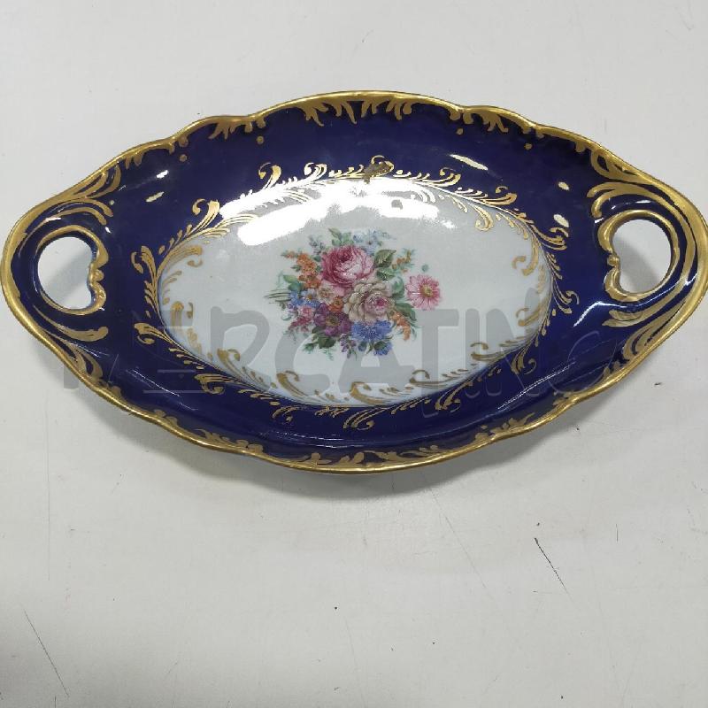 SVUOTA TASCHE PORC LIMOGES PATE BLU CON FIORI  | Mercatino dell'Usato Roma rebibbia 2
