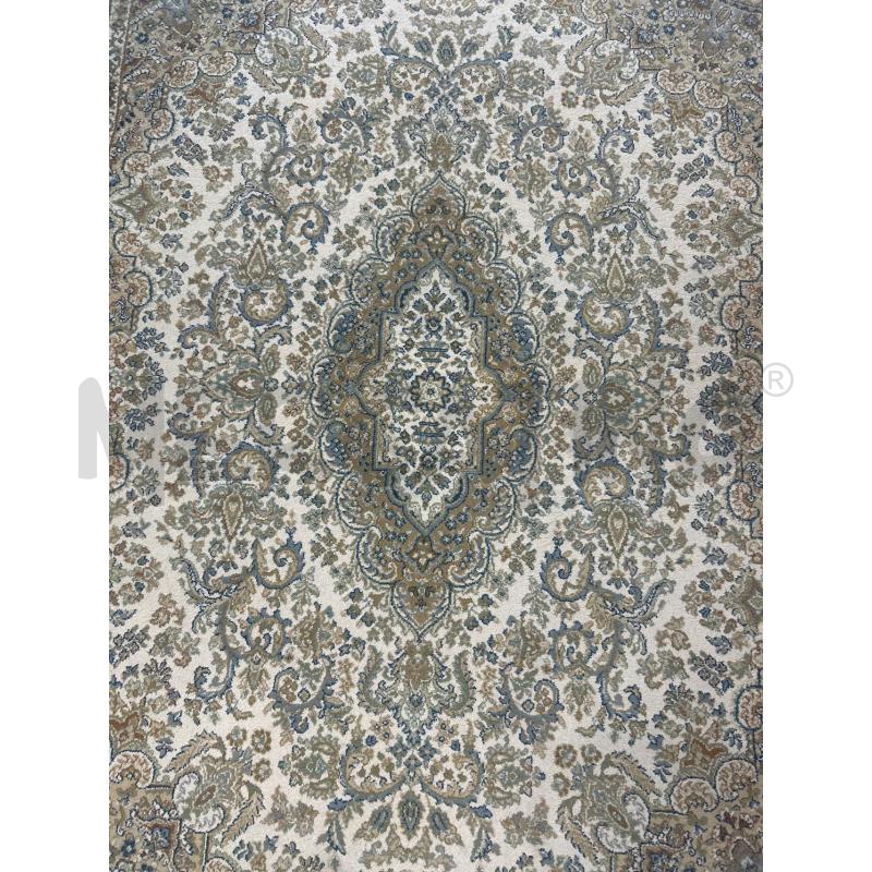 TAPPETO BEIGE AZZURRO FIGURE FLOREALI 232X169 | Mercatino dell'Usato Roma rebibbia 2