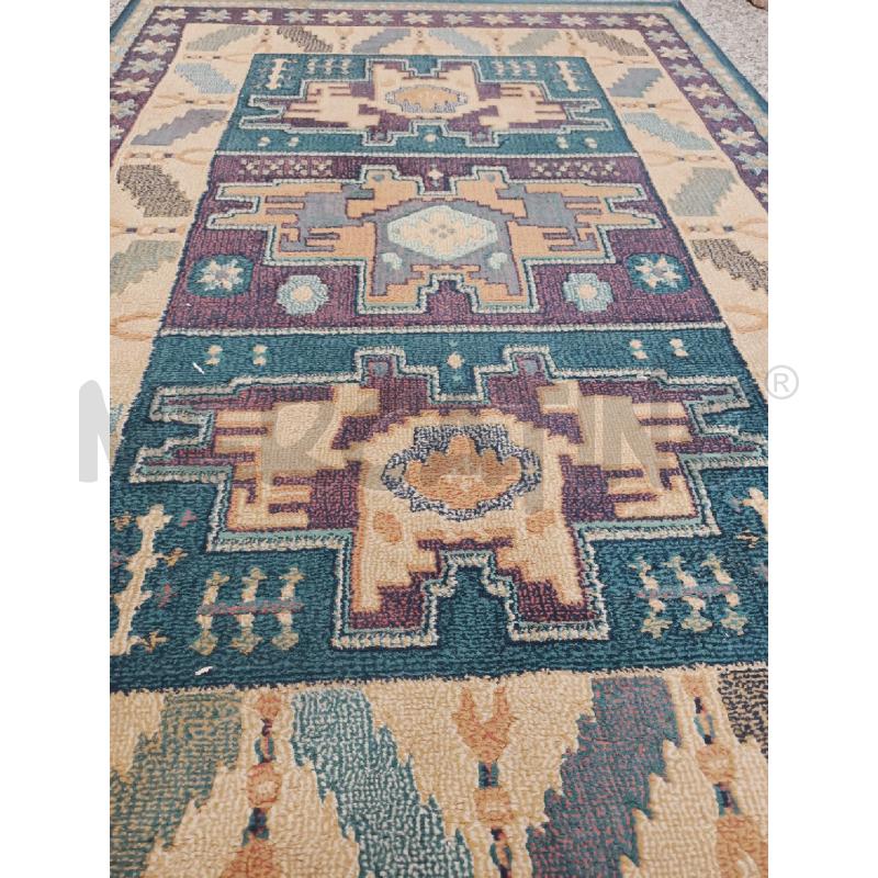 TAPPETO BLU FIGURE ETNICHE 150 X 97 | Mercatino dell'Usato Roma rebibbia 2