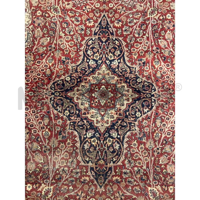 TAPPETO ROSSO BLU RETT FIORI | Mercatino dell'Usato Roma rebibbia 2
