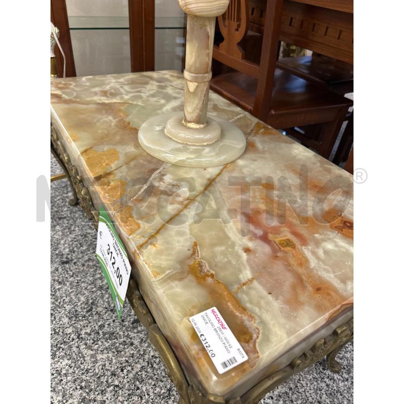 TAVOLINO BRONZO PIANO ONICE | Mercatino dell'Usato Roma rebibbia 3