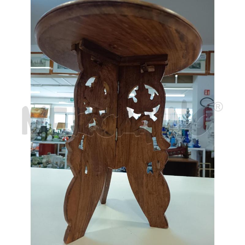 TAVOLINO COMPONIBILE LEGNO INTARSI  | Mercatino dell'Usato Roma rebibbia 2