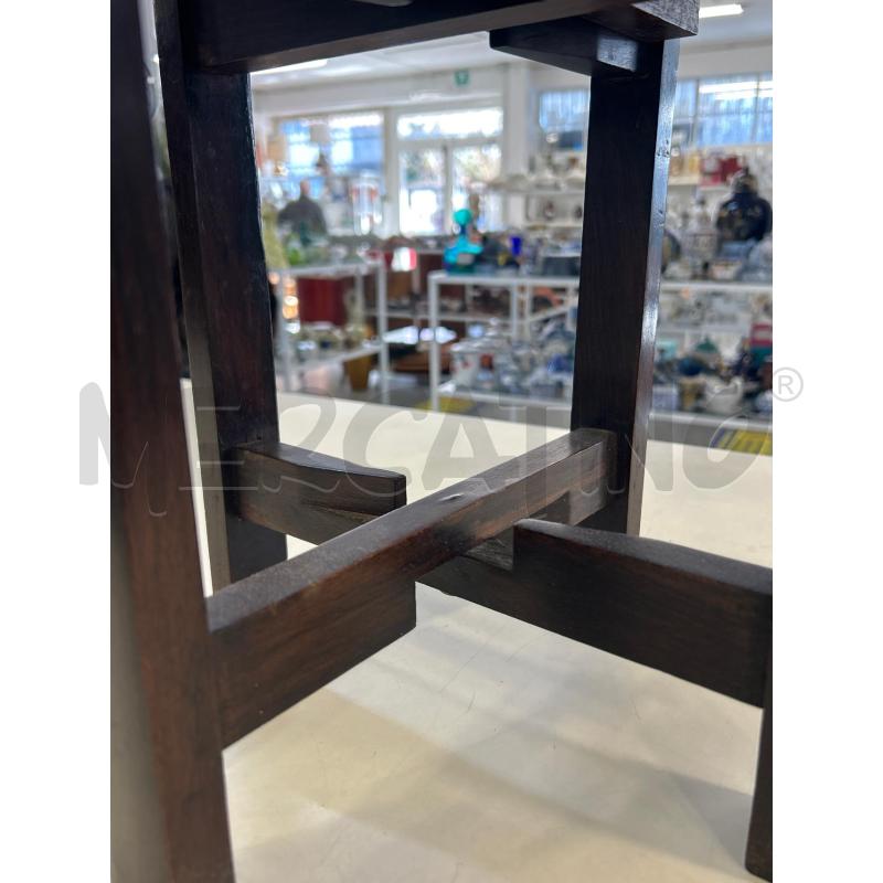 TAVOLINO LEGNO DISEGNO INTARSI INDIANO  | Mercatino dell'Usato Roma rebibbia 3