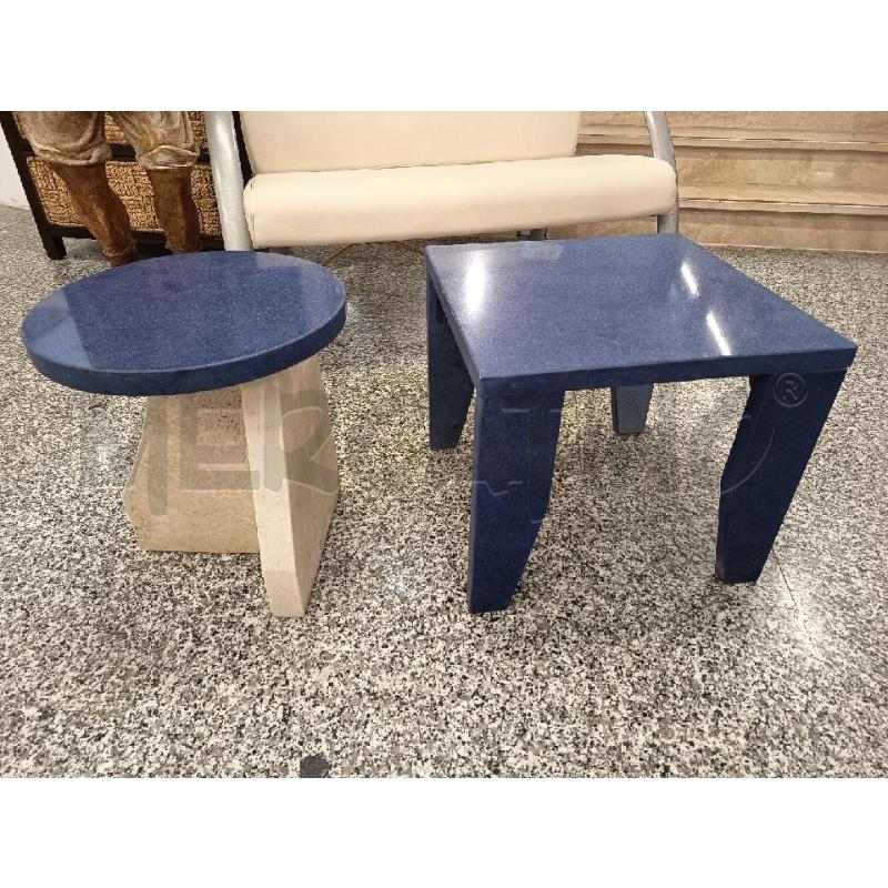 TAVOLINO PIETRA BLU+SGABELLO PIETRA BLU | Mercatino dell'Usato Roma rebibbia 2