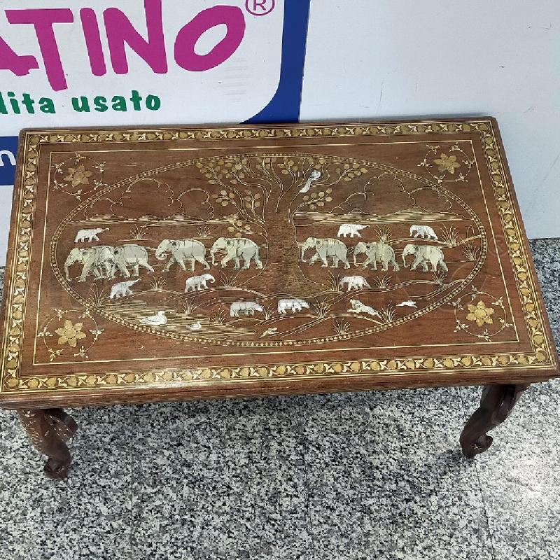 TAVOLINO RETT.INDIANO INSERTI MADRE PERLA | Mercatino dell'Usato Roma rebibbia 2
