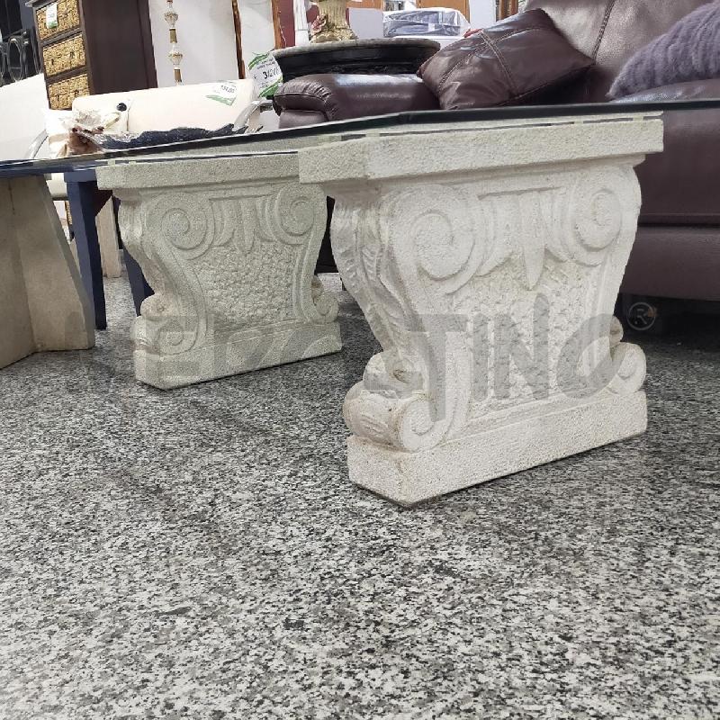 TAVOLINO SALOTTO BASE PIETRA PIANO CRISTALLO | Mercatino dell'Usato Roma rebibbia 1