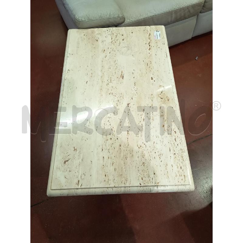 TAVOLINO SALOTTO P TRAVERTINO DA RIV  | Mercatino dell'Usato Roma rebibbia 3