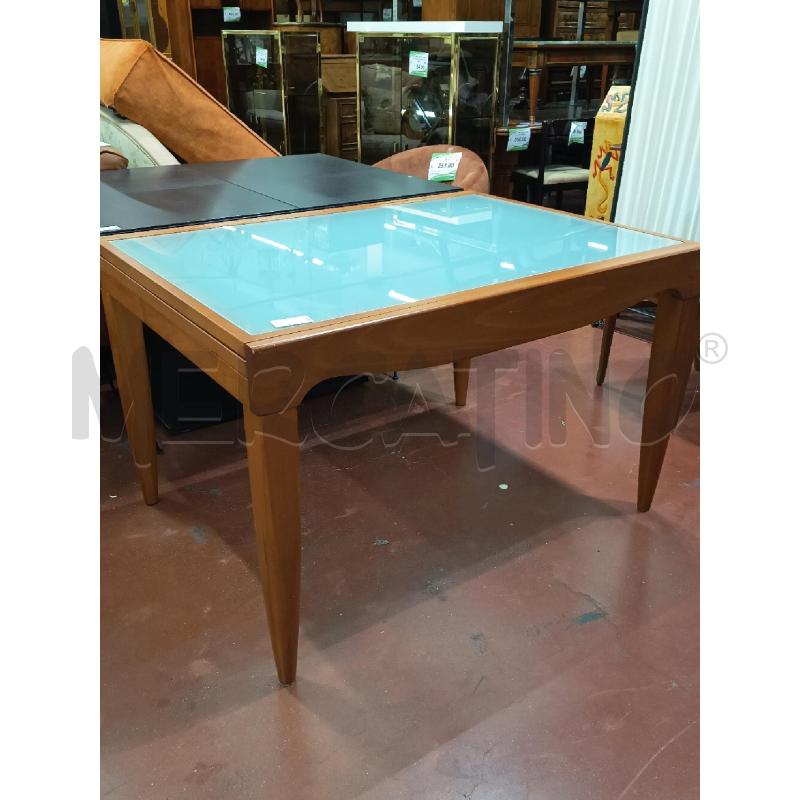 TAVOLO CALLIGARIS ALL. CILIEGIO VETRO  | Mercatino dell'Usato Roma rebibbia 2