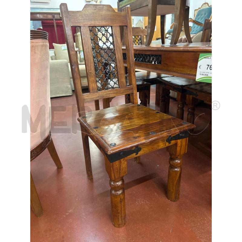 TAVOLO ETNICO TEAK +6 SEDIE | Mercatino dell'Usato Roma rebibbia 2