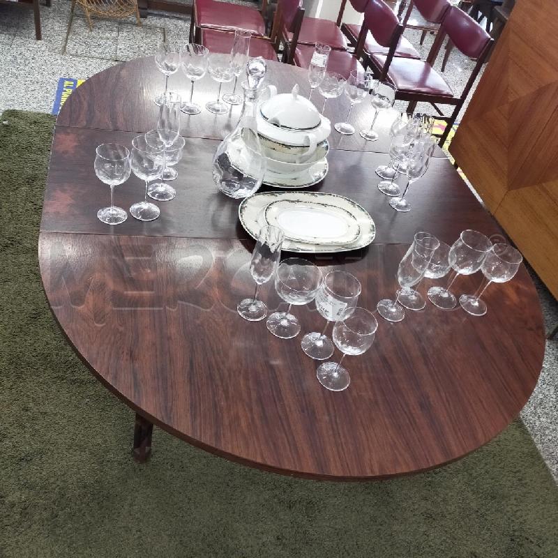 TAVOLO TONDO ALLUNGABILE PALISSANDRO | Mercatino dell'Usato Roma rebibbia 1