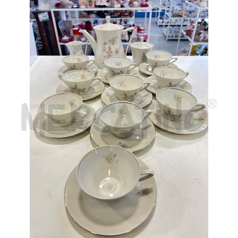 TAZZE BAVARIA CERAM STAMPE FIORI 10PZ+3PORTATE | Mercatino dell'Usato Roma rebibbia 1