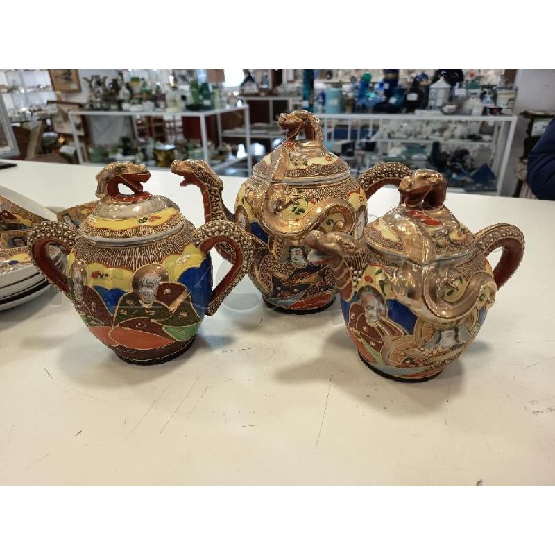 TAZZE ORIENTALI DEC DOR RILIEVO 4PZ+3 PORTATE | Mercatino dell'Usato Roma rebibbia 2