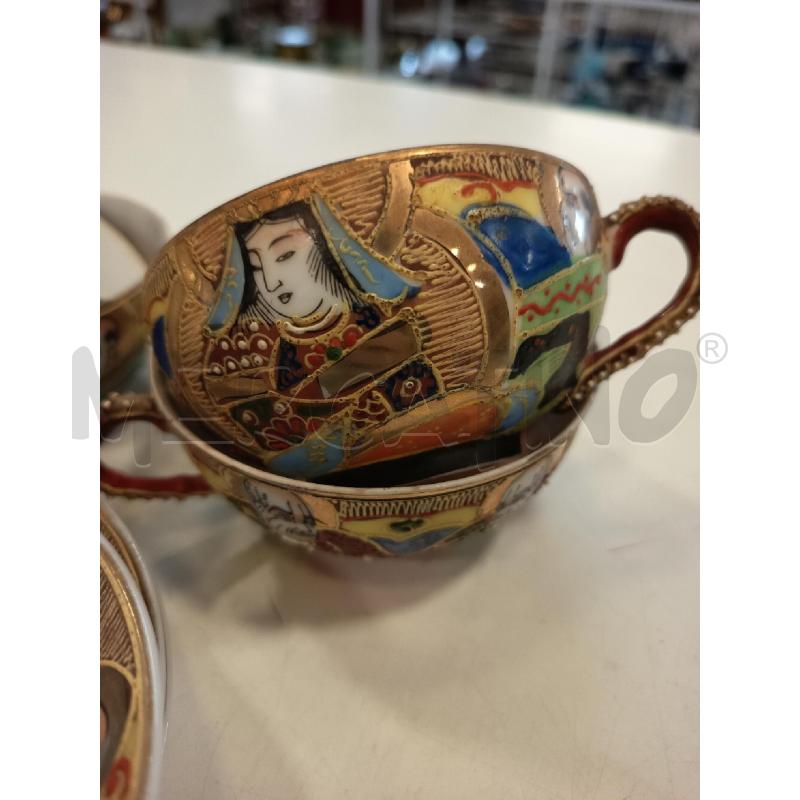 TAZZE ORIENTALI DEC DOR RILIEVO 4PZ+3 PORTATE | Mercatino dell'Usato Roma rebibbia 4