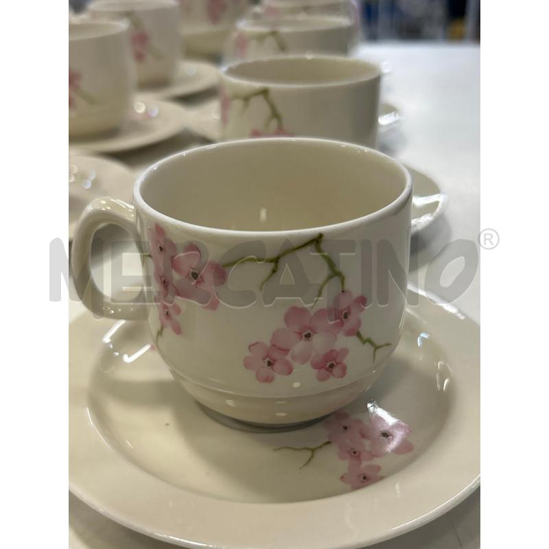 TAZZE PZ. 12+3 PORTATE BAVARIA FIORI ROSA | Mercatino dell'Usato Roma rebibbia 2