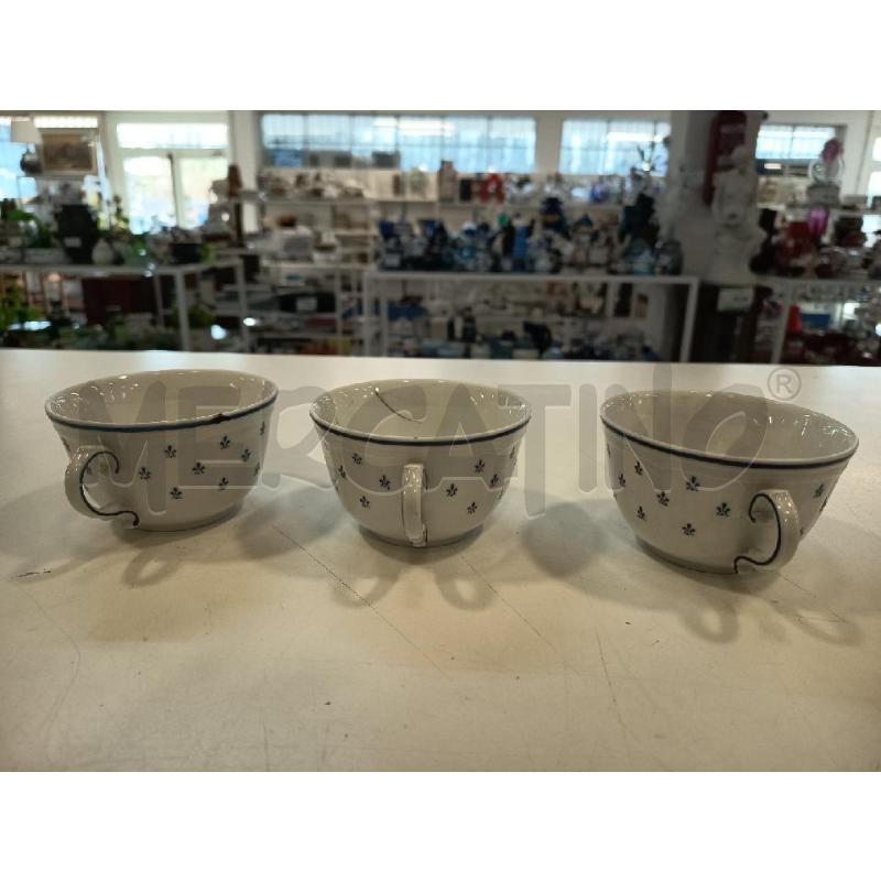 TAZZE PZ. 3 RICHARD GINORI FIORI BLU | Mercatino dell'Usato Roma rebibbia 2