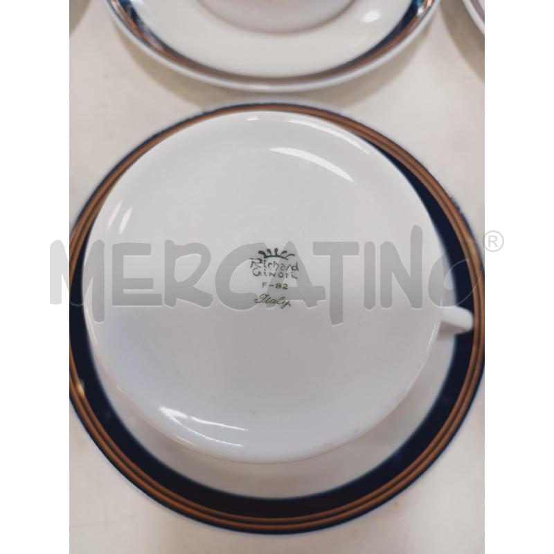 TAZZE PZ. 6 GINORI RIGA BLU DOR | Mercatino dell'Usato Roma rebibbia 3