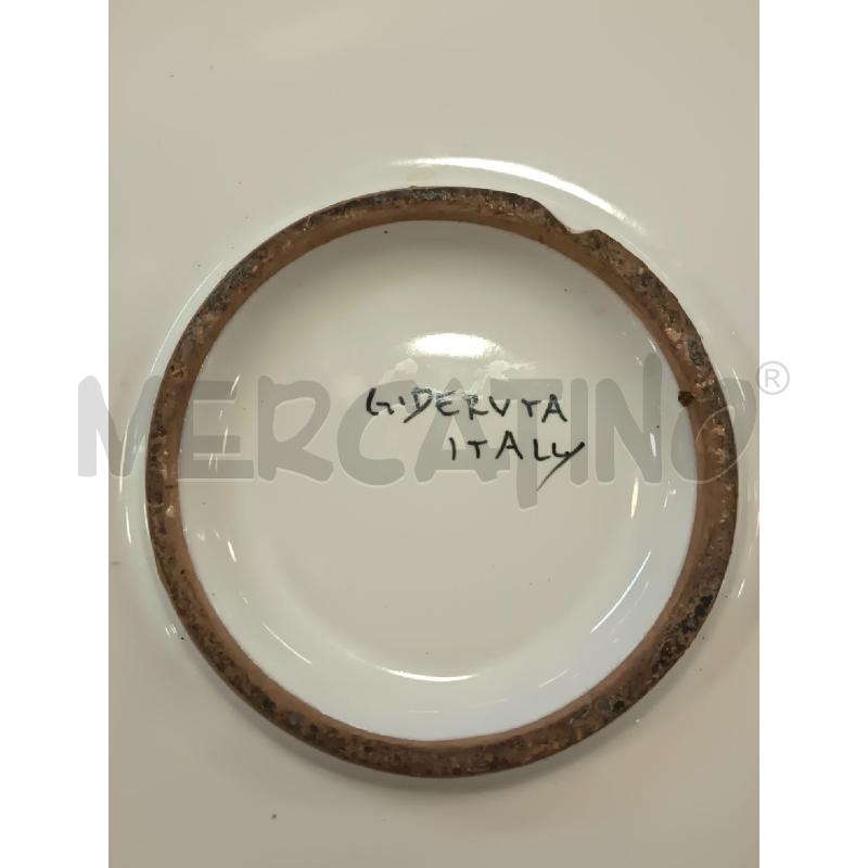TAZZE PZ2 DERUTA+VASSOIO/2 PORTATE DEC VERDI MARRONI | Mercatino dell'Usato Roma rebibbia 3