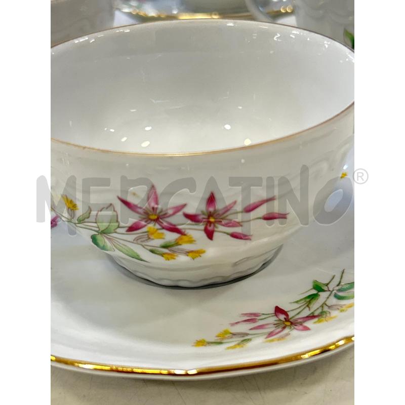 TAZZE RICHARD GINORI FIORI ROSA B DOR 6PZ | Mercatino dell'Usato Roma rebibbia 2