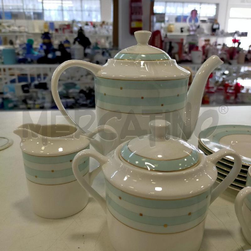 TAZZINE ATELIER CAFFE BIANCHE AZZURRE 6PZ+3 PORTATE | Mercatino dell'Usato Roma rebibbia 2