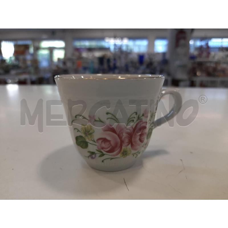 TAZZINE CERAM ROYAL STAMPE FIORI ROSA 6PZ | Mercatino dell'Usato Roma rebibbia 2