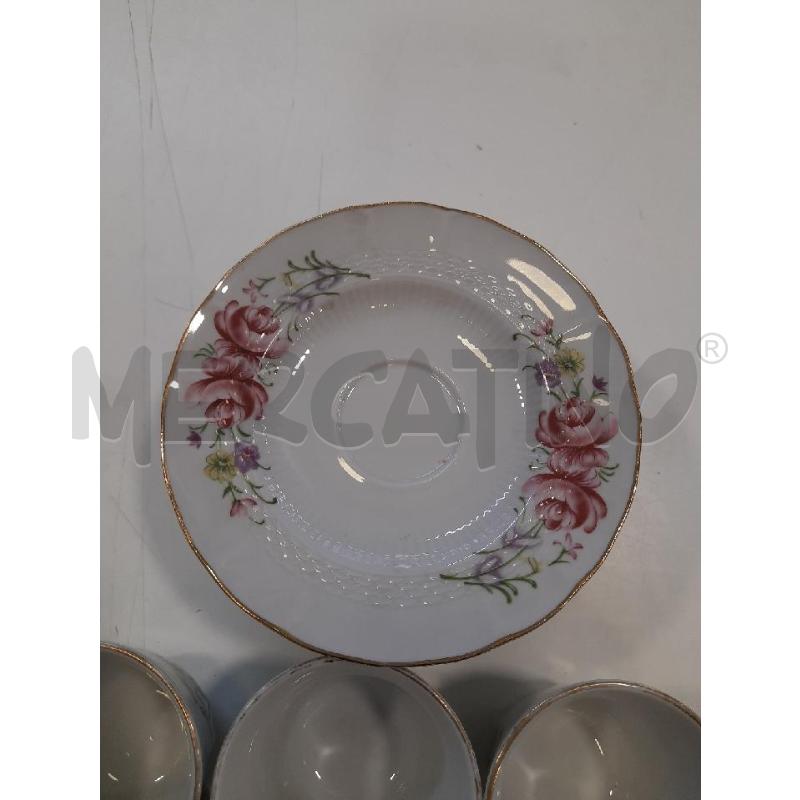 TAZZINE CERAM ROYAL STAMPE FIORI ROSA 6PZ | Mercatino dell'Usato Roma rebibbia 3