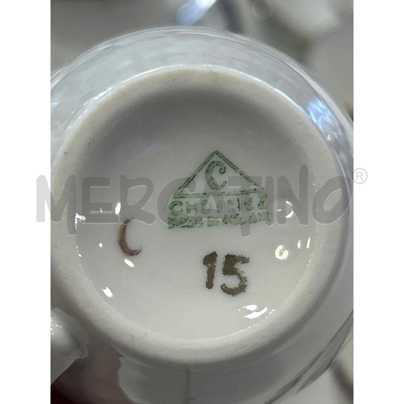 TAZZINE PZ.12+2PORTATE DEC BLU DOR | Mercatino dell'Usato Roma rebibbia 3