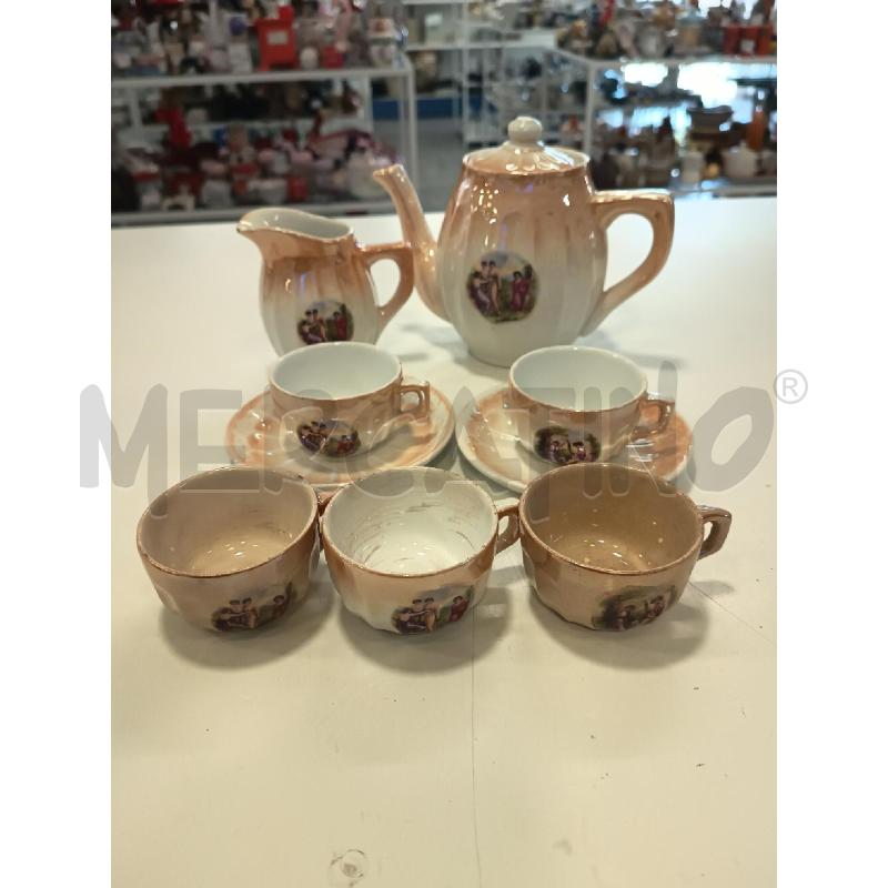 TAZZINE RICHERD GINORI ITALIA ARANCIONE STAMPA PERSONA 5PZ+2 PORTATE DA RIV | Mercatino dell'Usato Roma rebibbia 2