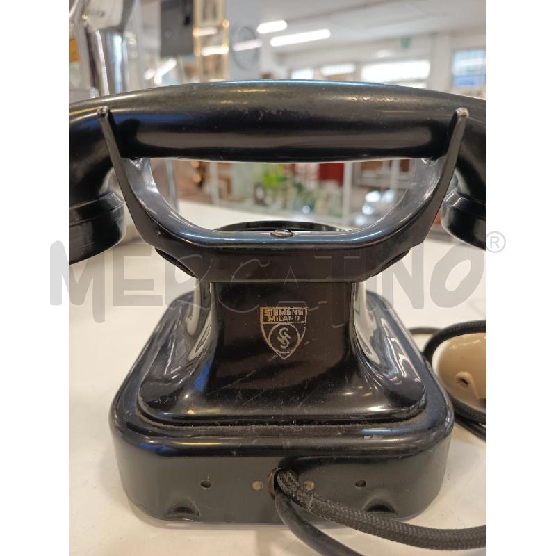 TELEFONO A DISCO NERO SIEMENS MILANO | Mercatino dell'Usato Roma rebibbia 3